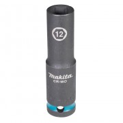 Makita E-16433 Ударная удлиненная торцовая головка Impact Black 1/2" 12x81,5мм